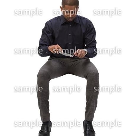 Cutout People　パーティー座る人　DD_391