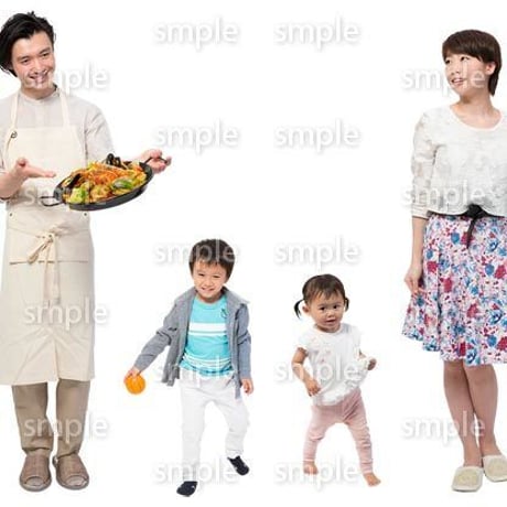 Cutout People　4人家族　II_311