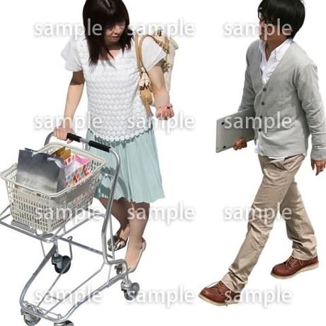 Cutout People　鳥瞰　人物　FF_162
