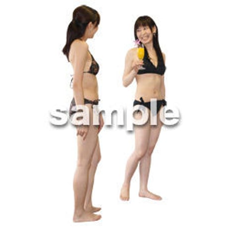 人物切抜き素材　夏服・フィットネス編　J_319