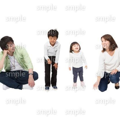 Cutout People　4人ファミリー　GG_486