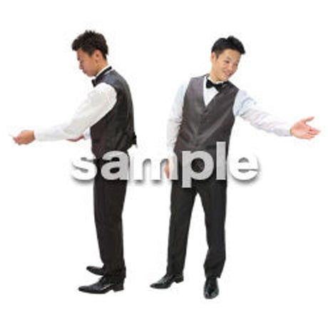 Cutout People　パーティースタッフ　DD_178
