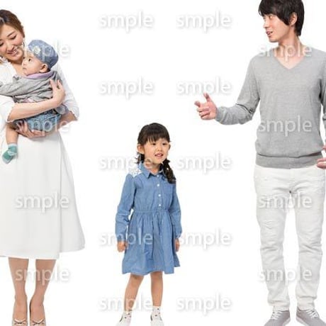 Cutout People　4人ファミリー　GG_436