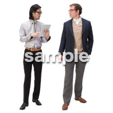 Cutout People　ビジネス　AA_016