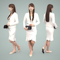 3D人物素材  [Posed]  001_Rika