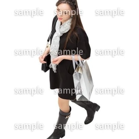 Cutout People　鳥瞰　人物 女性　FF_312
