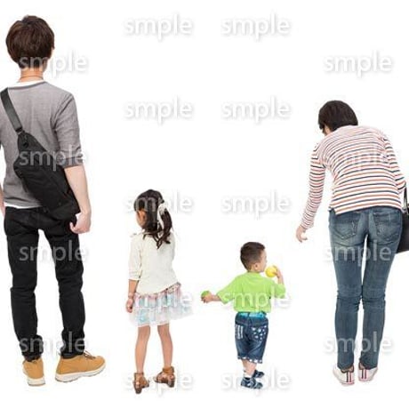 Cutout People　4人ファミリー　GG_465
