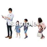 Cutout People　4人ファミリー　GG_457
