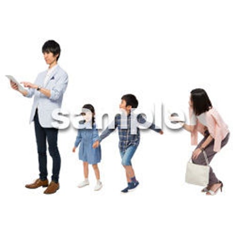 Cutout People　4人ファミリー　GG_457