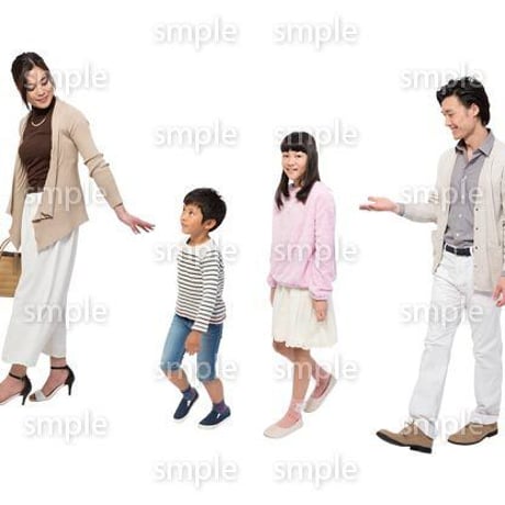 Cutout People　4人ファミリー　GG_247