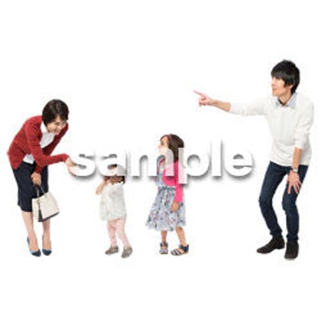 Cutout People　4人ファミリー　GG_472