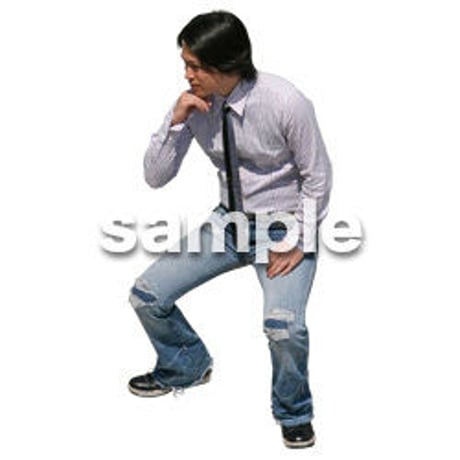 人物切抜き素材　鳥瞰編　N_545