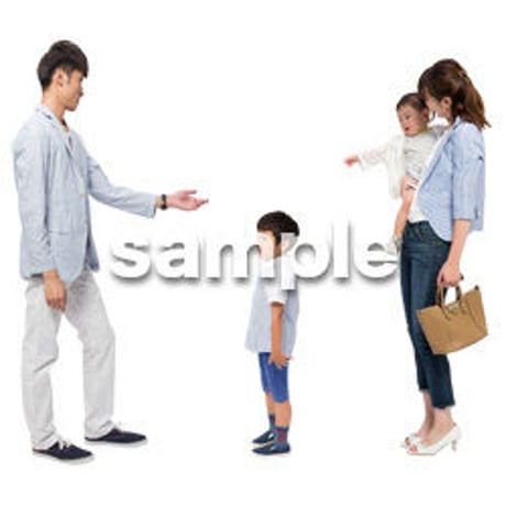 Cutout People　4人ファミリー　GG_448