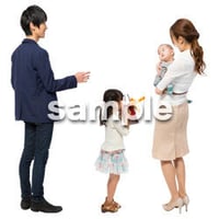 Cutout People　4人ファミリー　GG_414
