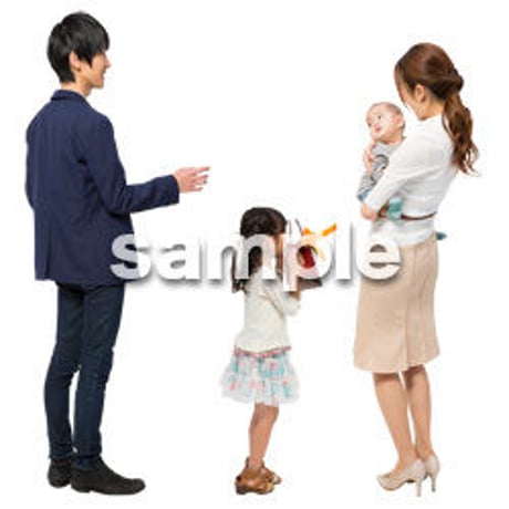 Cutout People　4人ファミリー　GG_414