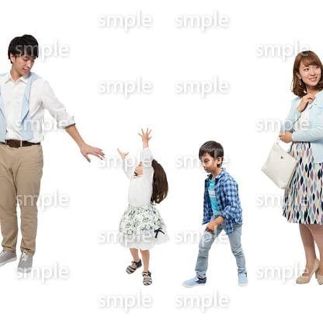 Cutout People　4人ファミリー　GG_357