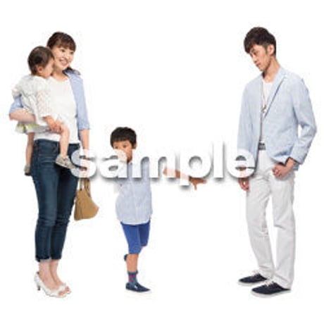 Cutout People　4人ファミリー　GG_447
