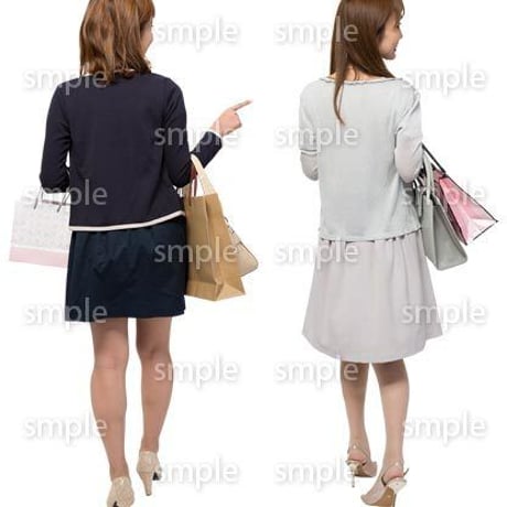 Cutout People　女性ペア　JJ_215