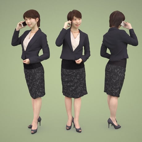 3D人物素材  [Posed]  027_Haru
