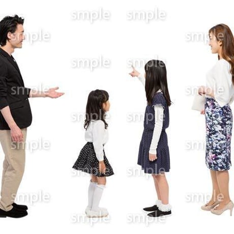 Cutout People　4人ファミリー　GG_343