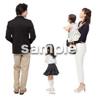 Cutout People　4人ファミリー　GG_410