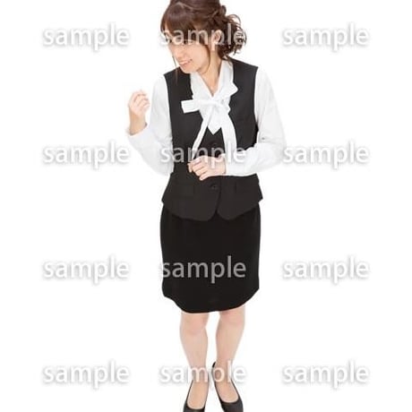 Cutout People　鳥瞰　人物 女性　FF_281