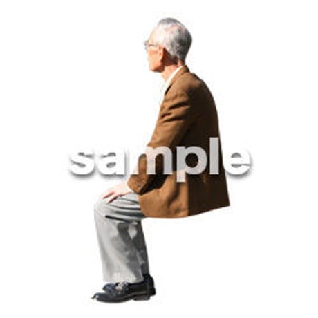 人物切抜き素材　シニア編　C_138