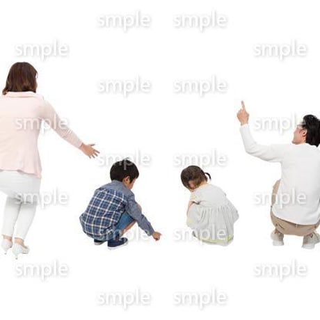 Cutout People　4人ファミリー　GG_485