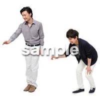Cutout People　男性ペア　JJ_432