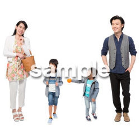 Cutout People　4人ファミリー　GG_371