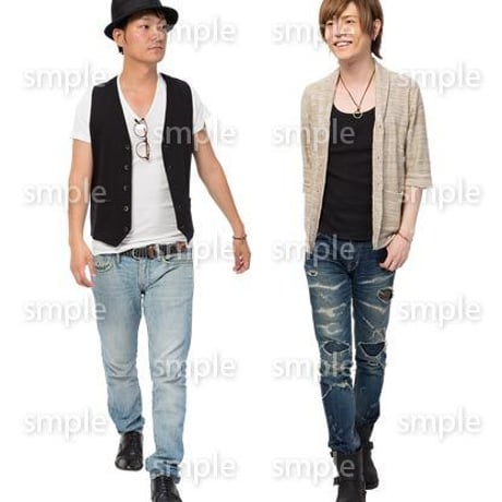 Cutout People　男性ペア　JJ_331