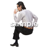 Cutout People　パーティー座る人　DD_424