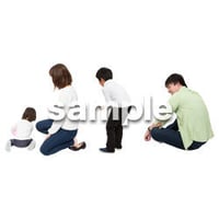 Cutout People　4人ファミリー　GG_489
