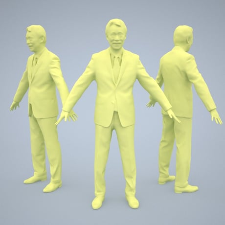 3D人モデルAポーズ　046_Ken