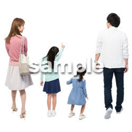 Cutout People　4人ファミリー　GG_280
