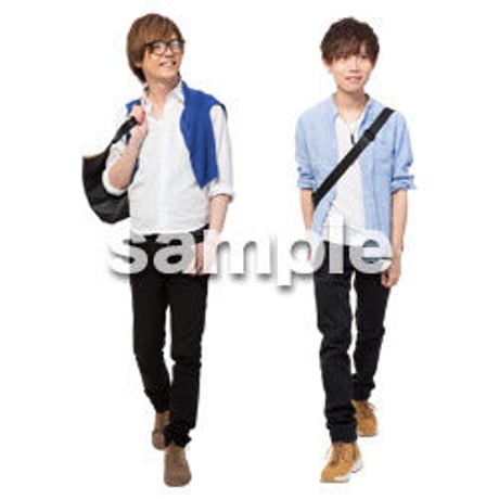Cutout People　男性ペア　JJ_351