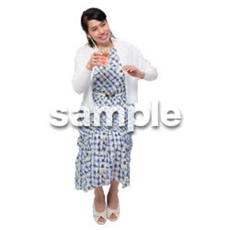 Cutout People　座る女性　KK_326