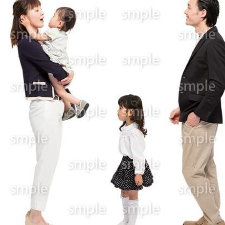 Cutout People　4人ファミリー　GG_408