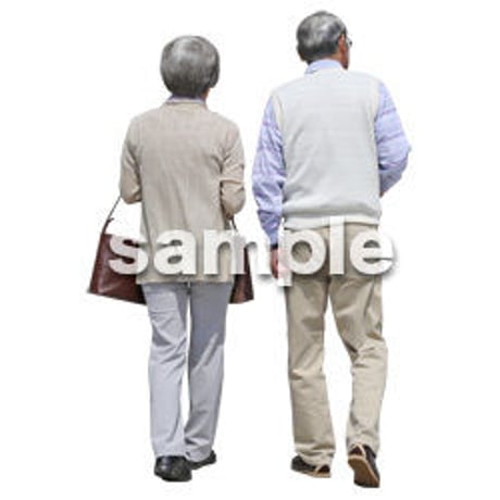人物切抜き素材　シニアライフ編　R_050