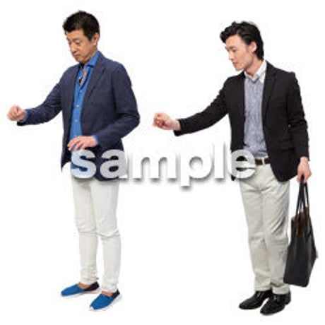 Cutout People　男性ペア　JJ_412