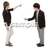 Cutout People　男性ペア　JJ_403