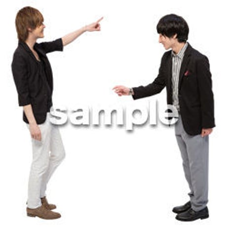 Cutout People　男性ペア　JJ_403