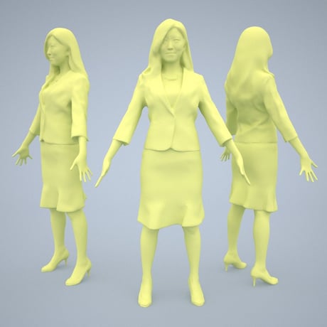 3D人モデルAポーズ　056_Mao