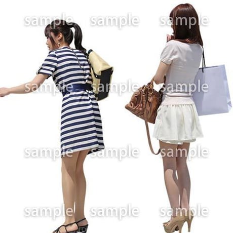 人物切抜き素材　ショッピングモール護編　T_254