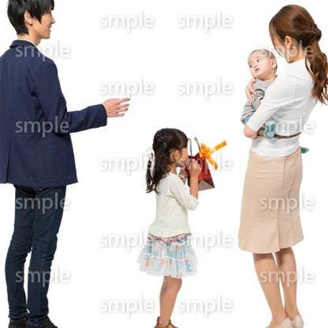 Cutout People　4人ファミリー　GG_414