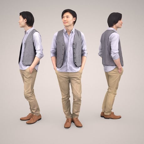 3D人物素材 [Posed]   069_Syun