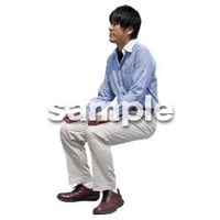 人物切抜き素材　座る人Ⅱ編　Q_502