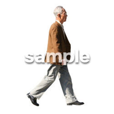 人物切抜き素材　シニア編　C_127
