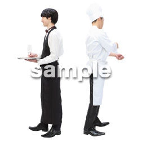 Cutout People　パーティースタッフ　DD_183