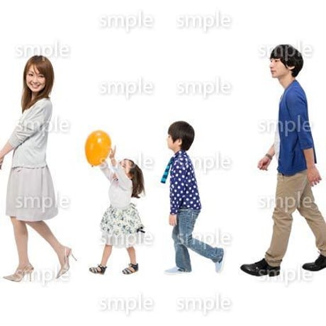 Cutout People　4人ファミリー　GG_253